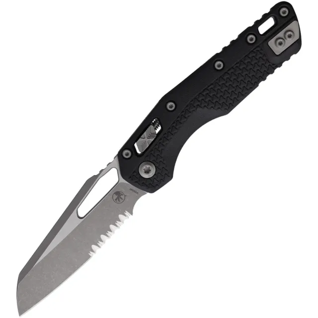 Microtech MSI 210T-11APPMBK 3.88 In Black Aluminum Handle Part Serr - MICROTECH
