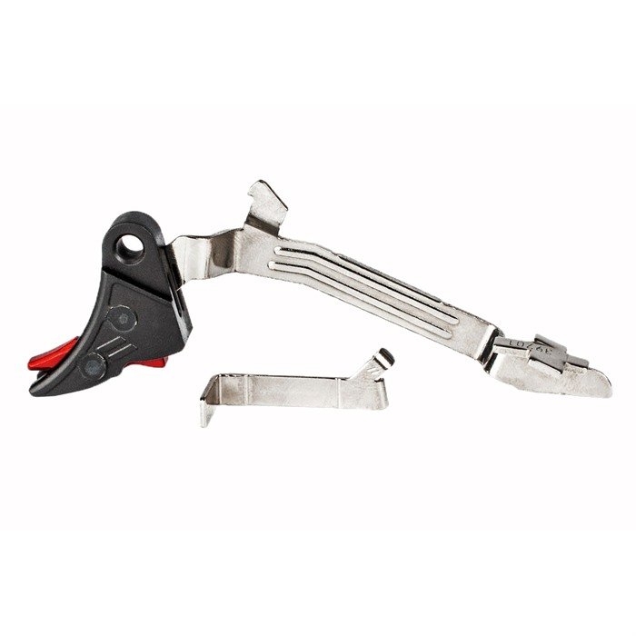 ZEV Technologies CFT-PRO-BAR-5G-B-R Curved Trigger Kit Glock Gen 5 Blk/Red - ZEV Technologies