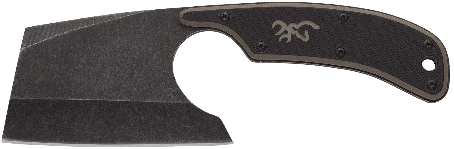 Browning Cutoff Camp 3220322 2.50 In 9Cr14MoV SS Full Tang Black - Browning