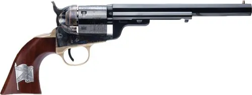 Cimarron CA925M16 1851 R-M .38 Special 7.5" Revolver Walnut Grip - Cimarron - 38SPL 7.5" FS CC/BLUED WALNUT for sale at Bang-Bang Tactical