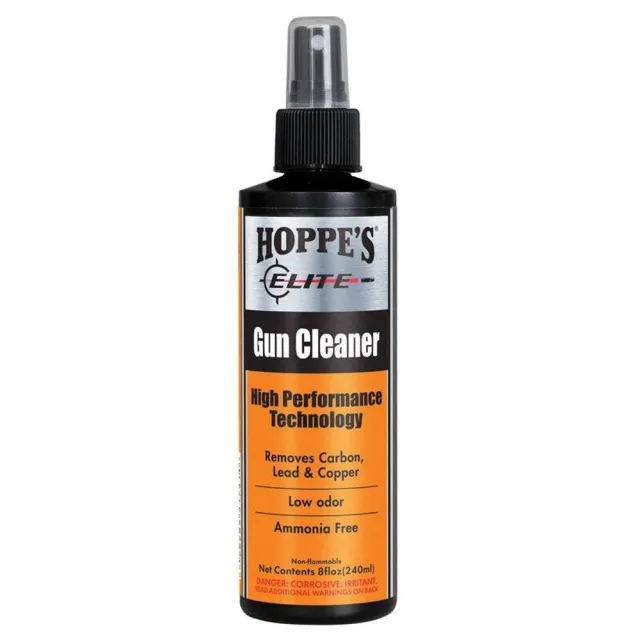 Hoppe's Elite GC8 Gun Cleaner - 8 oz Bottle - Cleans Carbon, Copper & Lead Fouling - Reduces Cleaning Time by 80% - Hoppe's