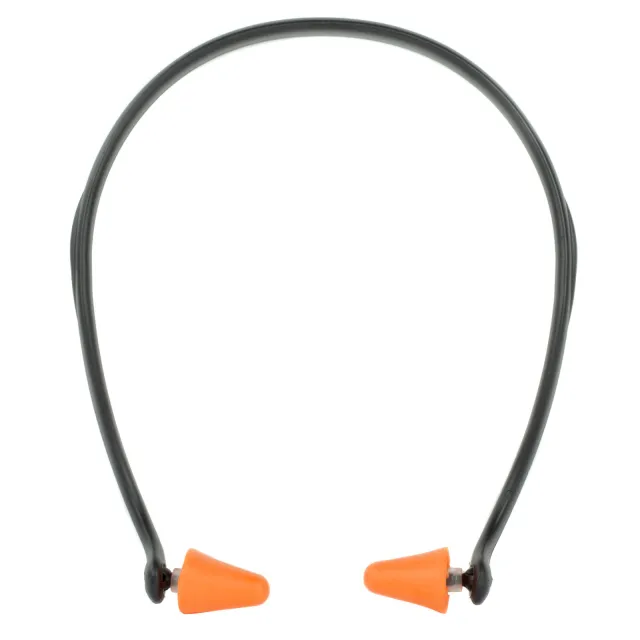 Walker's GWPPLGBND Pro-Tek Ear Plug Band Foam, 25 dB, Behind The Neck Orange/Black Adult - Walker's