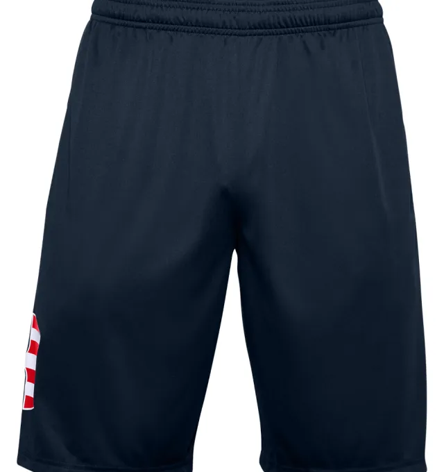 Under Armour Freedom Tech Big Flag Logo Shorts Small Elastic Waist
