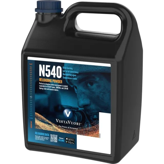 Vihtavuori N540 T54080 Rifle Powder 8lbs for Medium Caliber Accuracy - Vihtavuori