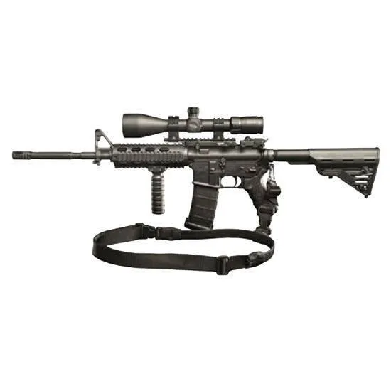 Blackhawk 70GS20BK Storm S Type Rifle Sling Black Nylon 46"-64" 1.25" Wide - Blackhawk