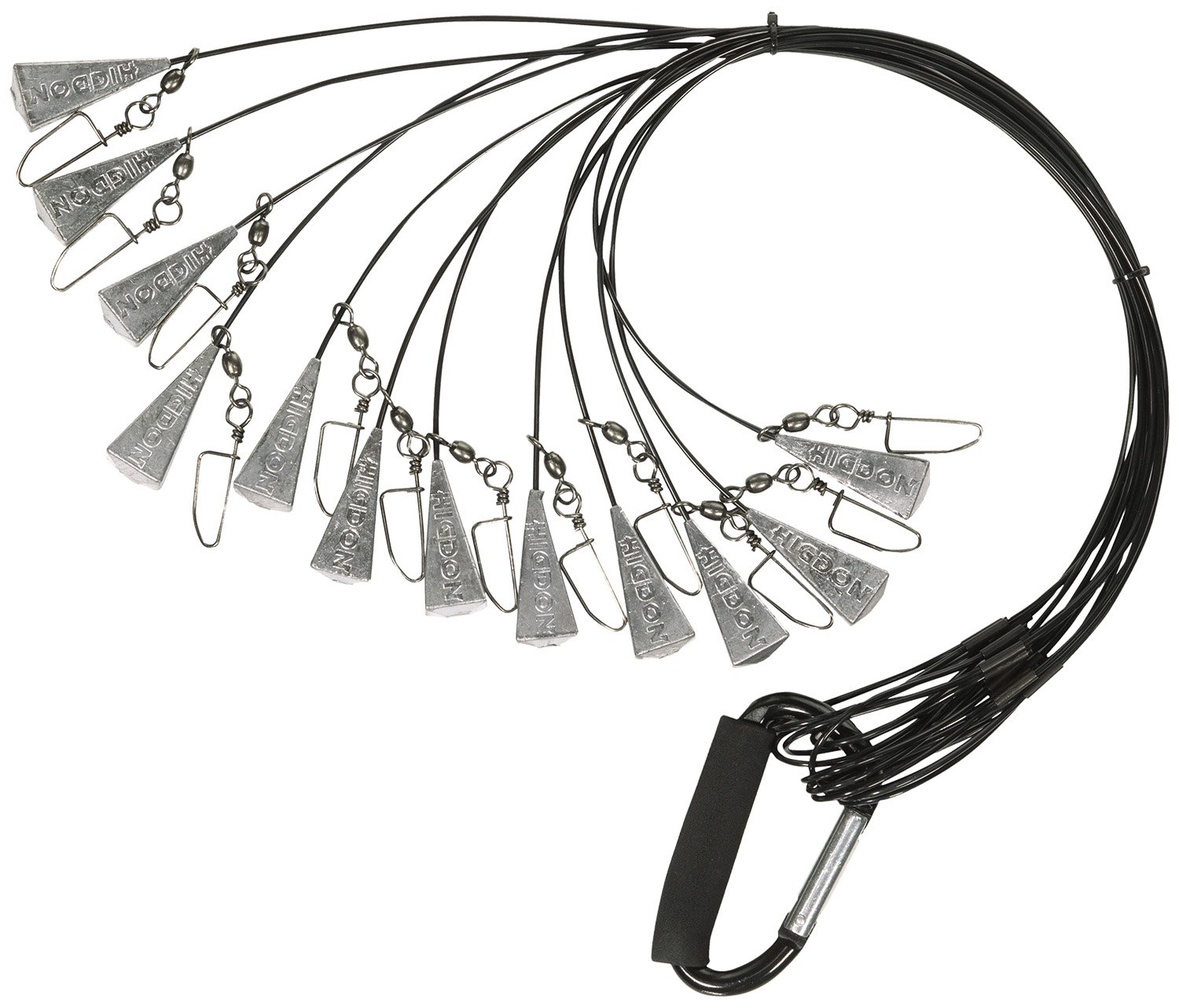 Higdon Outdoors 30321 Battleship Rig 18" Black 3oz 12-Pack Anchors - Higdon Outdoors