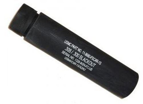 Guntec USA AR10 Fake Suppressor 5.5 In 5/8x24 Black Aluminum - Guntec USA