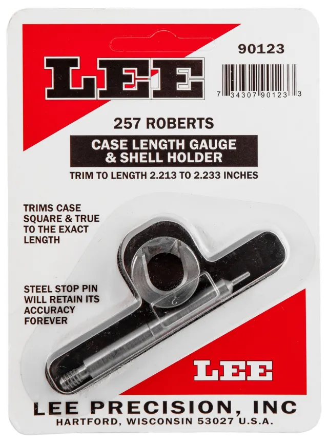 Lee Case Length Gage and Shell Holder .257 Roberts - Lee Precision - 257 Ackley Improved
