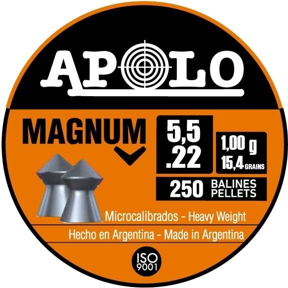 Hatsan Apolo Magnum Air Rifle Pellets 22 Cal 15.4 gr 250/ct - Hatsan - .22