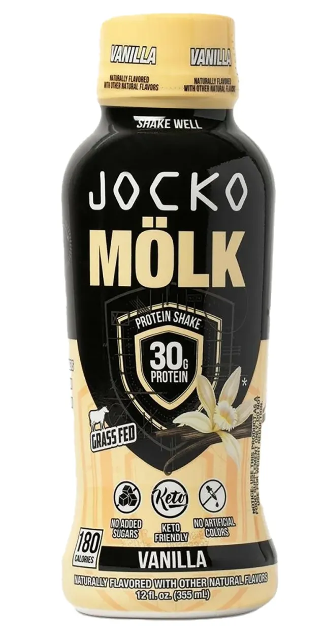 Jocko Fuel 29091 Vanilla Protein Shake 12oz 12Pack - JOCKO