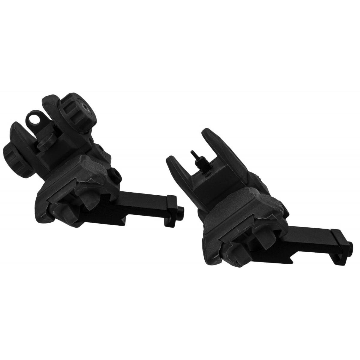 TacFire AR-15 45 Degree/Low Profile Pop Up Sights Black Polymer - TacFire