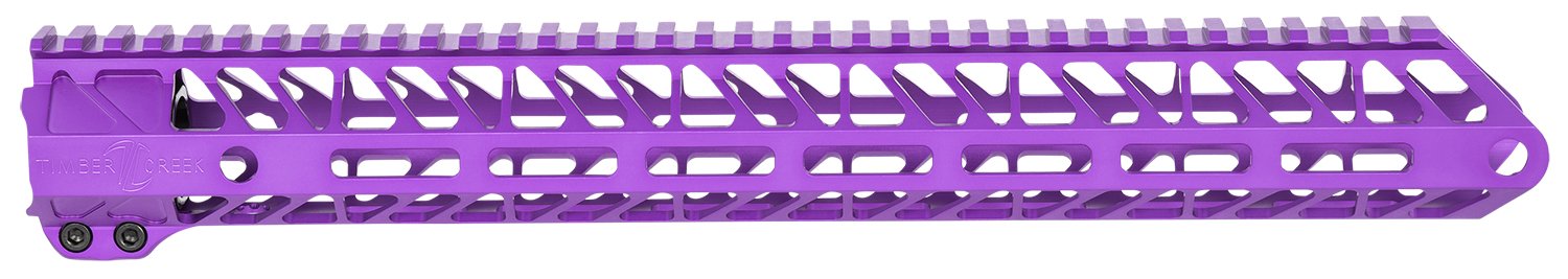 Timber Creek ME15HGPPA 15" M-LOK Hand Guard Purple Anodized Aluminum - TIMBER - ENFORCER 15 INCH HAND GUARD M-LOK