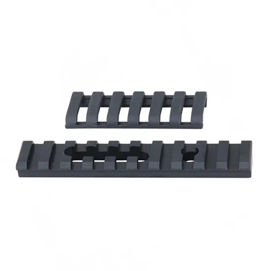 Ergo Aluminum UMP Rail 10 Slot w/ERGO Covers Hole/1 Black 4754