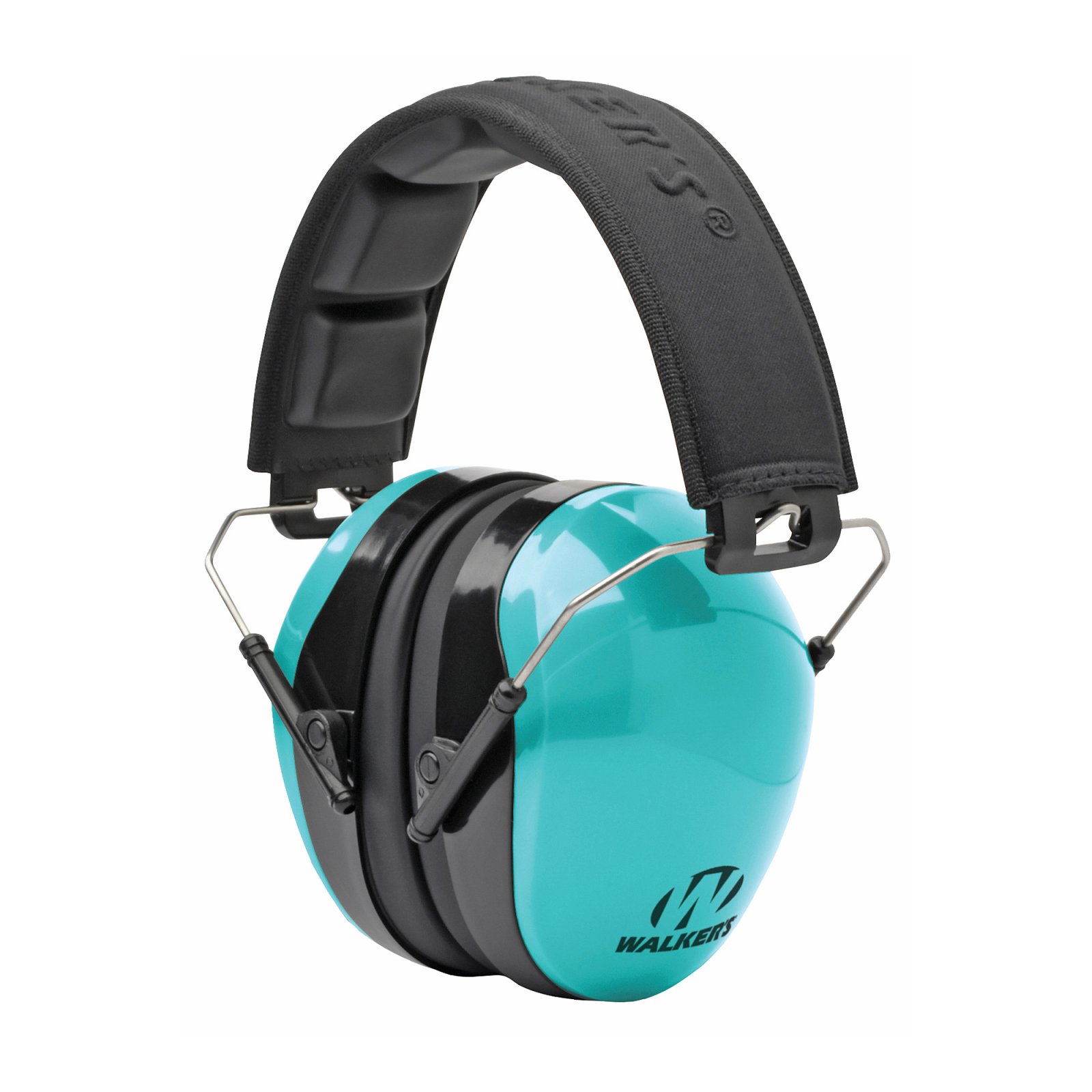 Walkers Dual Color PSV Muff Aqua Blue 3.75 Contoured Ear Cup - Walker's