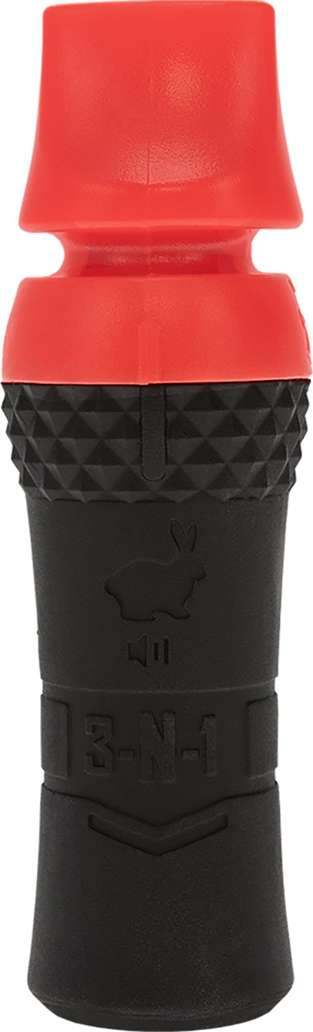 HS Precision HSJS3N1PRCALL Predator Call Black/Red 3-in-1 - HS Precision