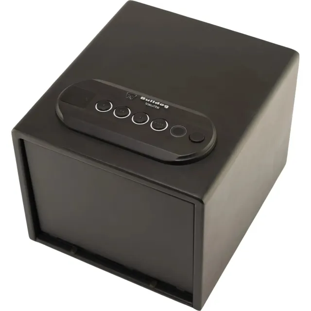 Bulldog Cases Double Pistol Vault with Shelf 11"x10"x8" Trio Lock-Key LED - Bulldog