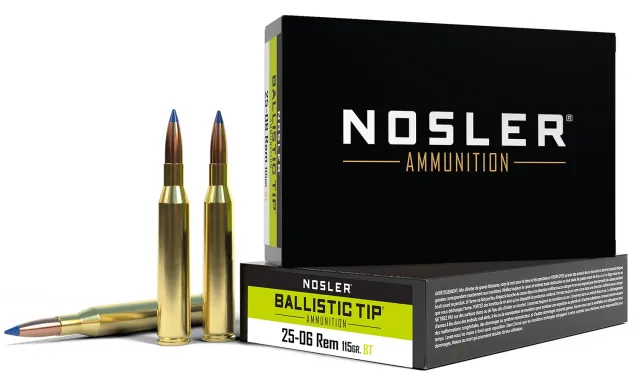 Buy Nosler 40071 25-06 Remington 115 Grain Ballistic Tip 20 Rounds Box online