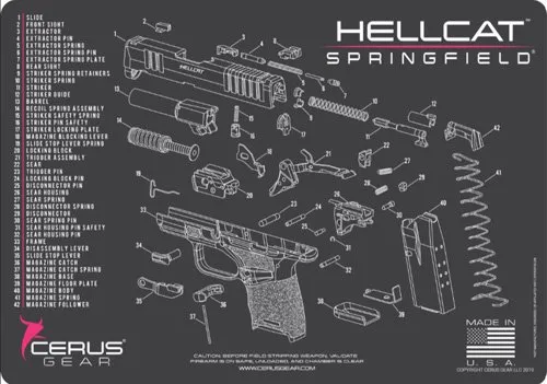 Cerus Gear Springfield Hellcat Schematic Pink Mat