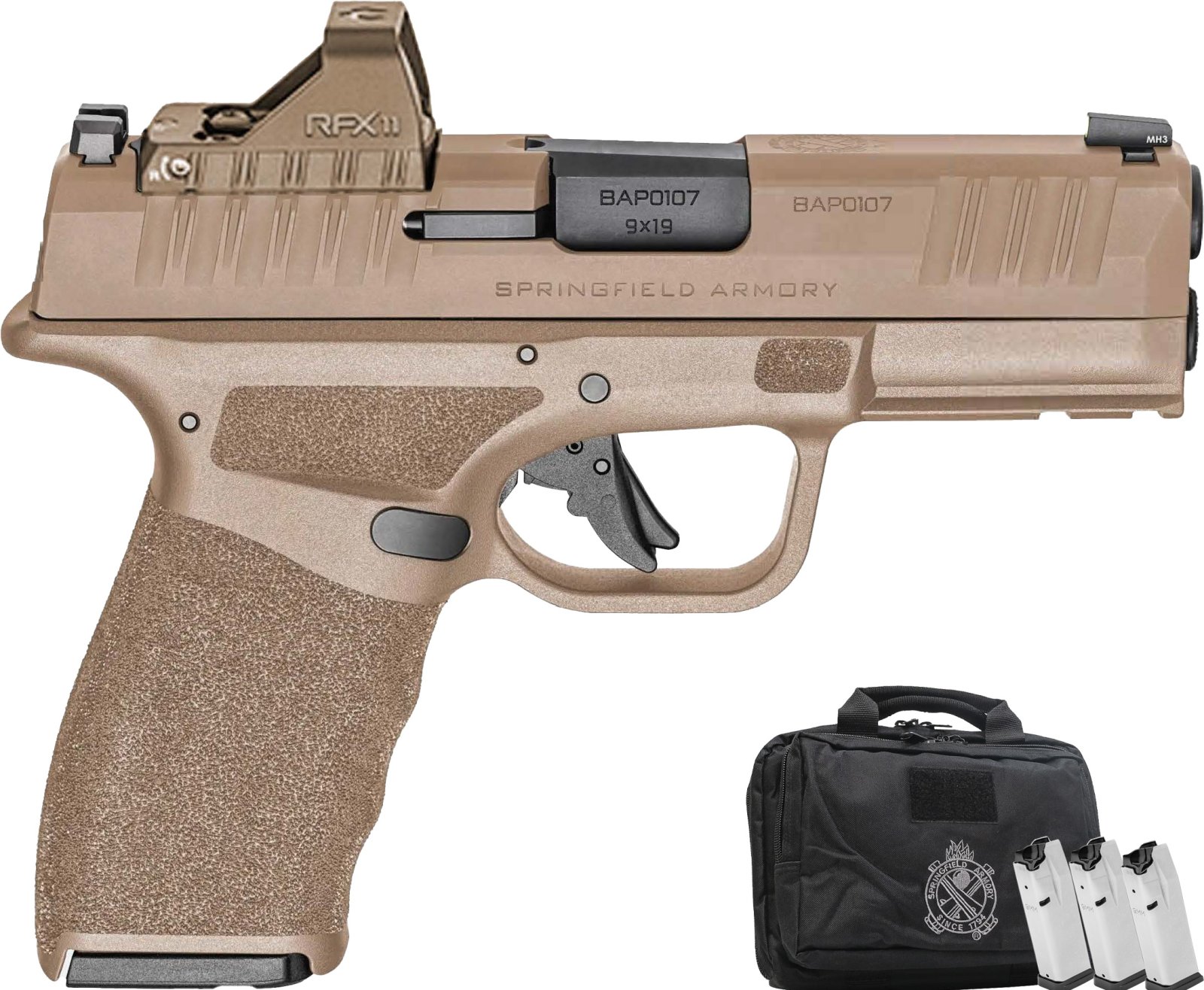 Springfield Armory USA Hellcat 9mm Luger 15+1 3.700 Brown Polymer - Springfield Armory USA - 9MM