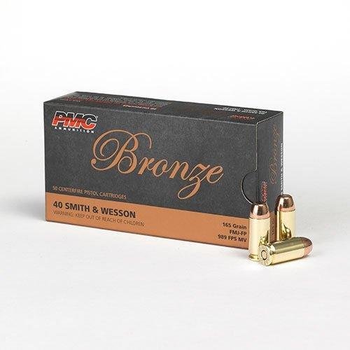 Buy PMC Bronze 40 S&W 165 Grain Full Metal Jacket Ammo 50 Round Box (40D) online