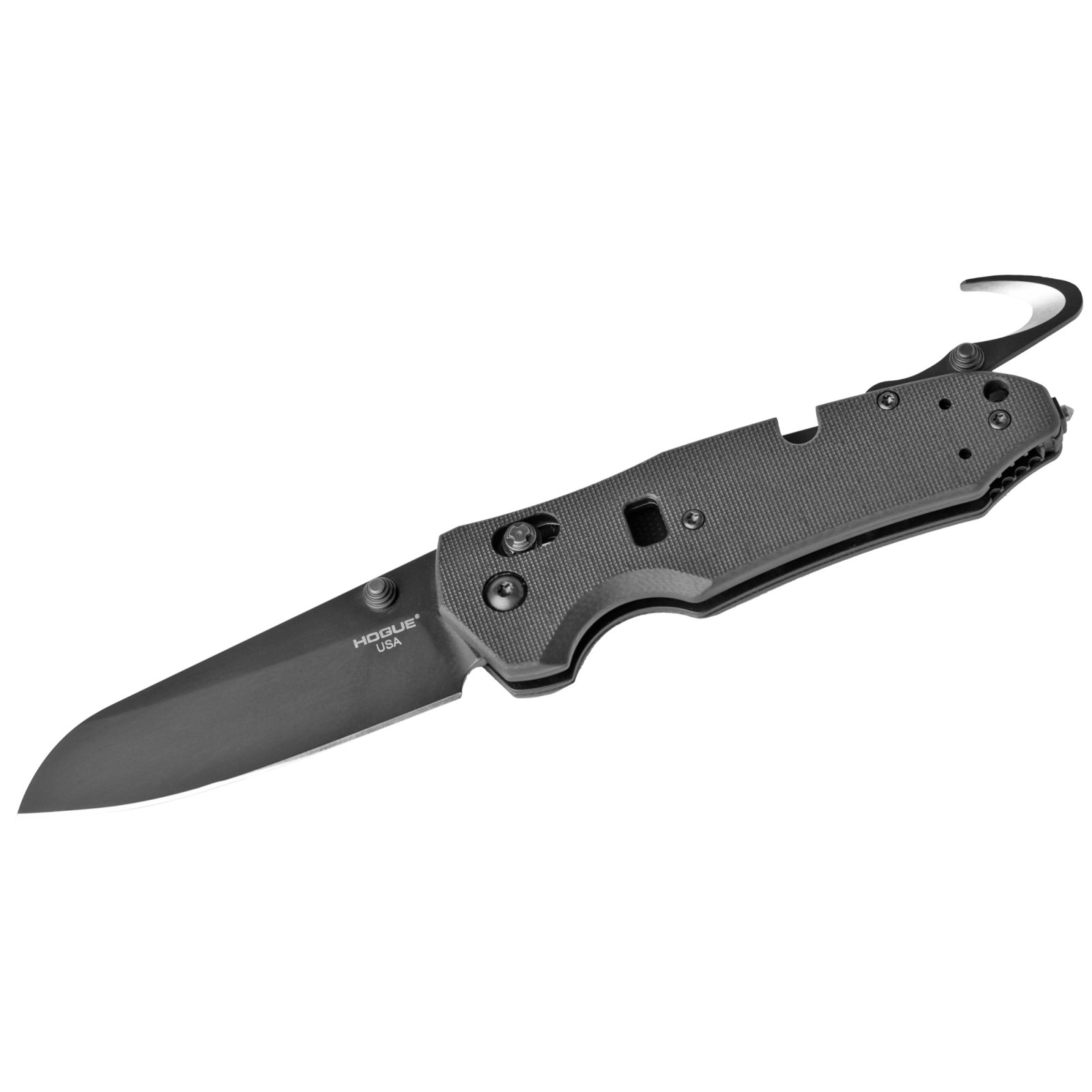 Hogue 34779 Trauma First Response Tool 3.5In Sheepsfoot N680 Black - Hogue
