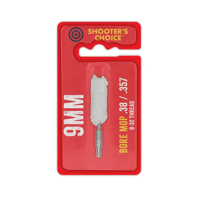 Shooter's Choice .38/9mm Caliber 2" Cotton Bore Mop - Shooter's Choice - 9MM