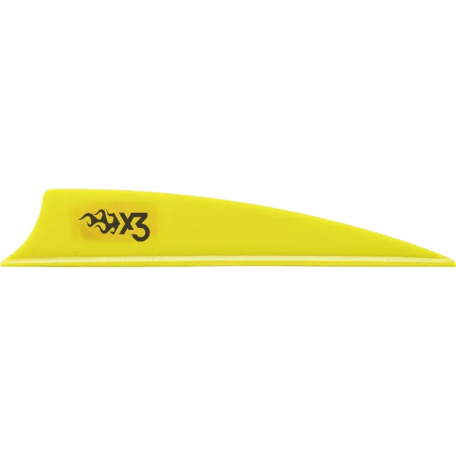 Buy Bohning X3 Vanes Shield Cut 3 in. Neon Yellow 36 pk. online