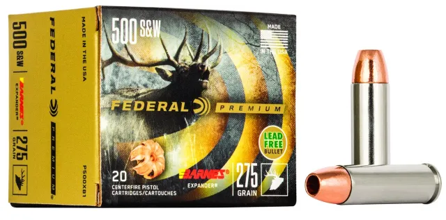 Federal P500XB1 500 S&W Mag 275 Grain Barnes Expander 20 Rounds - Federal Premium Ammunition - 500 S&W Mag