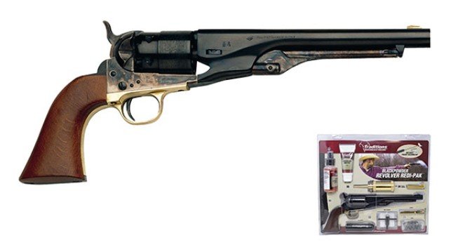 Traditions FRS18602 Revolver Redi-Pak 44 Black Powder 8 In 6 Round - Traditions Performance Firearms - 44 BLKPOWDER