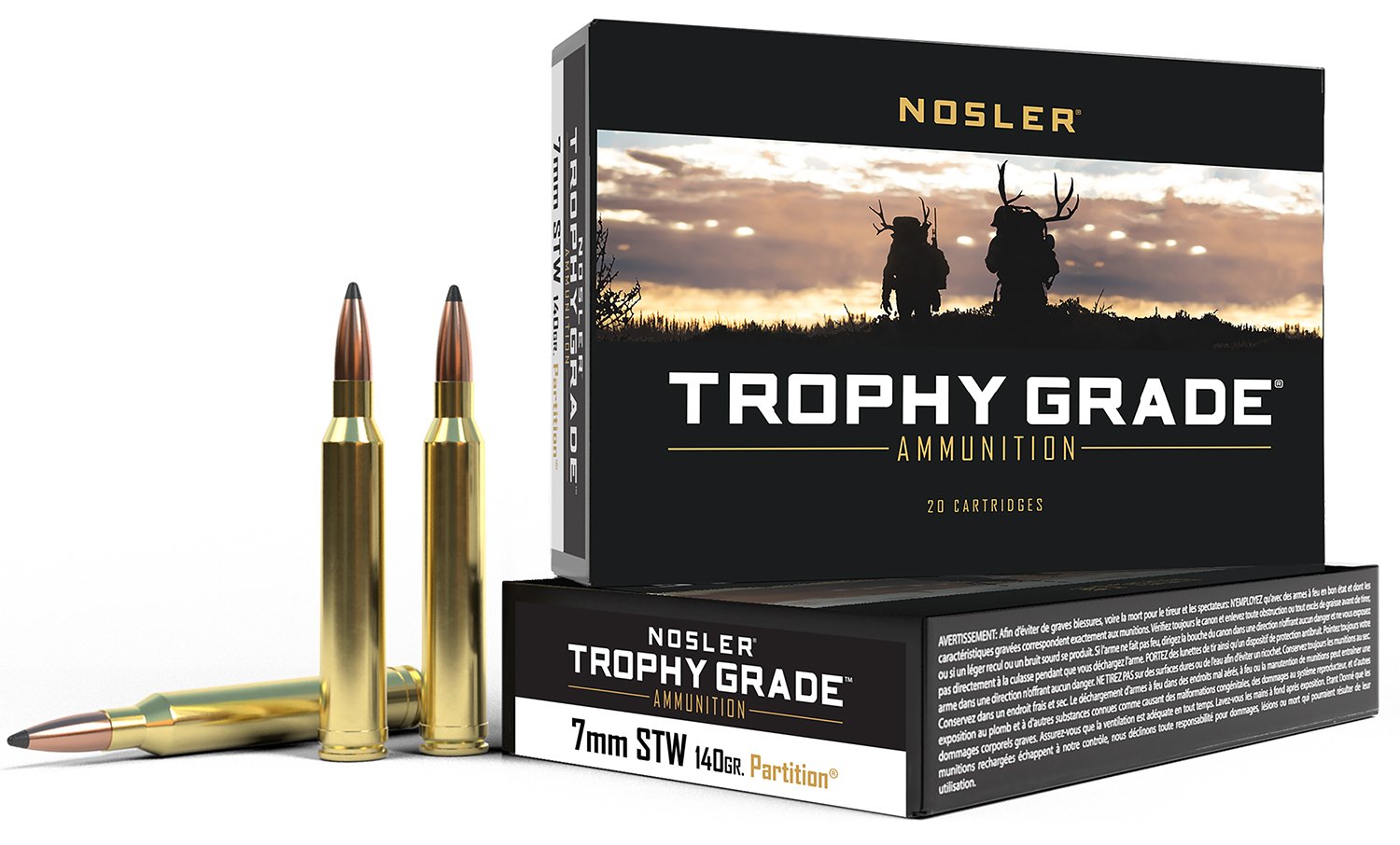 Nosler Trophy Grade 60046 7mm STW 140gr PT SP 20 Rounds - Nosler - 7mm STW
