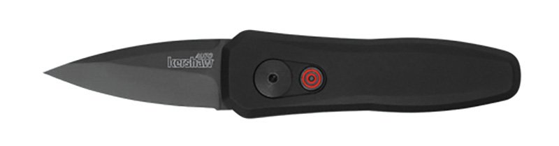 Kershaw 7500BLK Launch 4 Black 1.9" Spear Point Plain Blade Scales - Kershaw