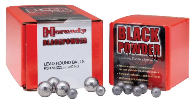 Hornady 6080 Lead Balls Black Powder 45 Cal Round Balls 100 - Hornady - 45