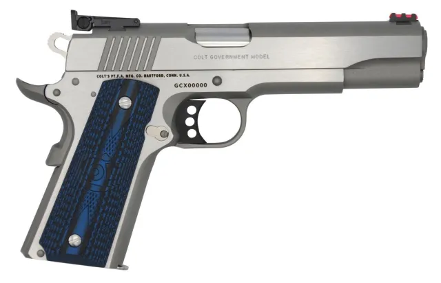 Colt 1911 Gold Cup Lite 9mm 5 in Brushed Stainless Steel 9+1 Single Action - Colt - 9mm