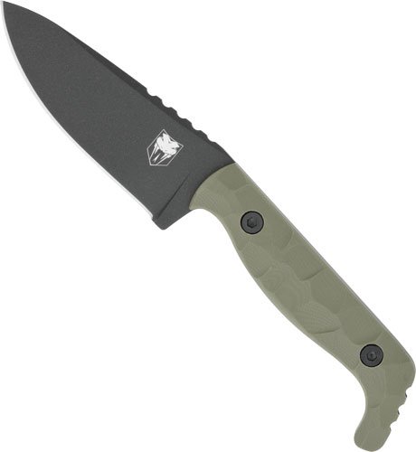 CobraTec Kingpin CTKPODG 4 In Fixed Blade OD Green D2 Steel Kydex Sheath - CobraTec Knives