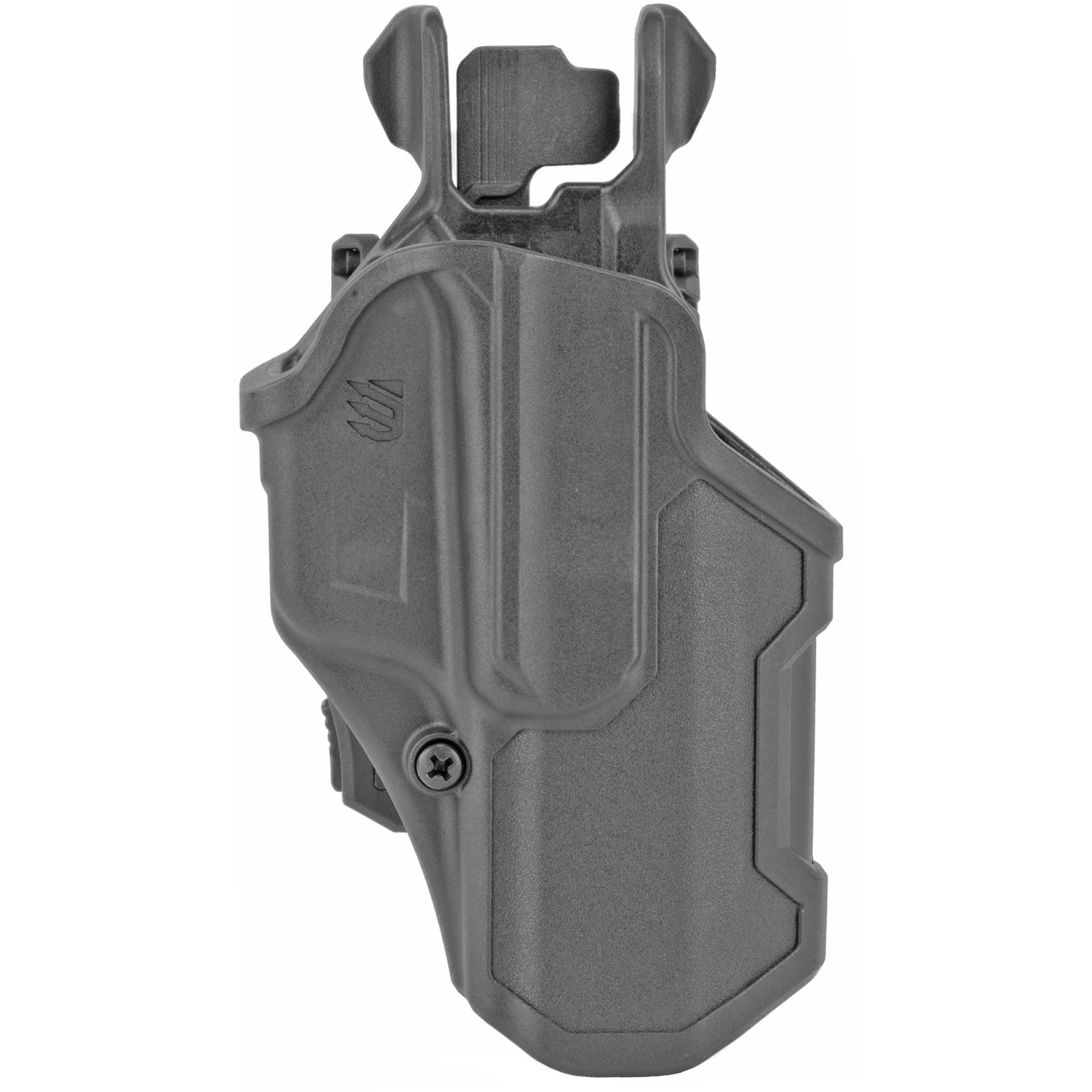 Blackhawk 410713BKR T-Series L2C Holster, Right Hand, Black Polymer, Glock 21/37/20/38, OWB Carry, Thumb-Activated Retention - Blackhawk