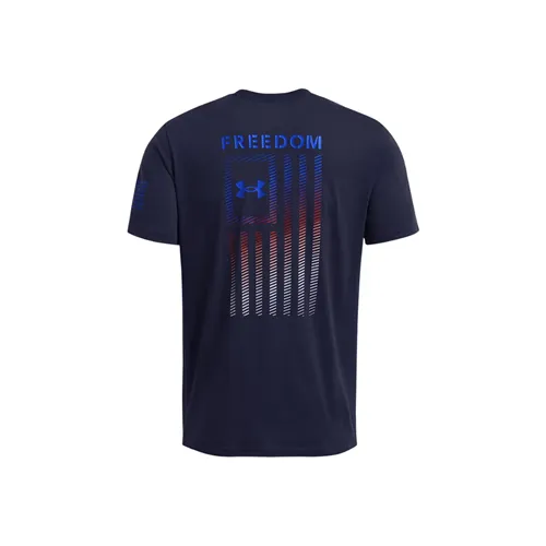 Under Armour Men's Freedom Flag Gradient T-Shirt Short-Sleeve Graphic