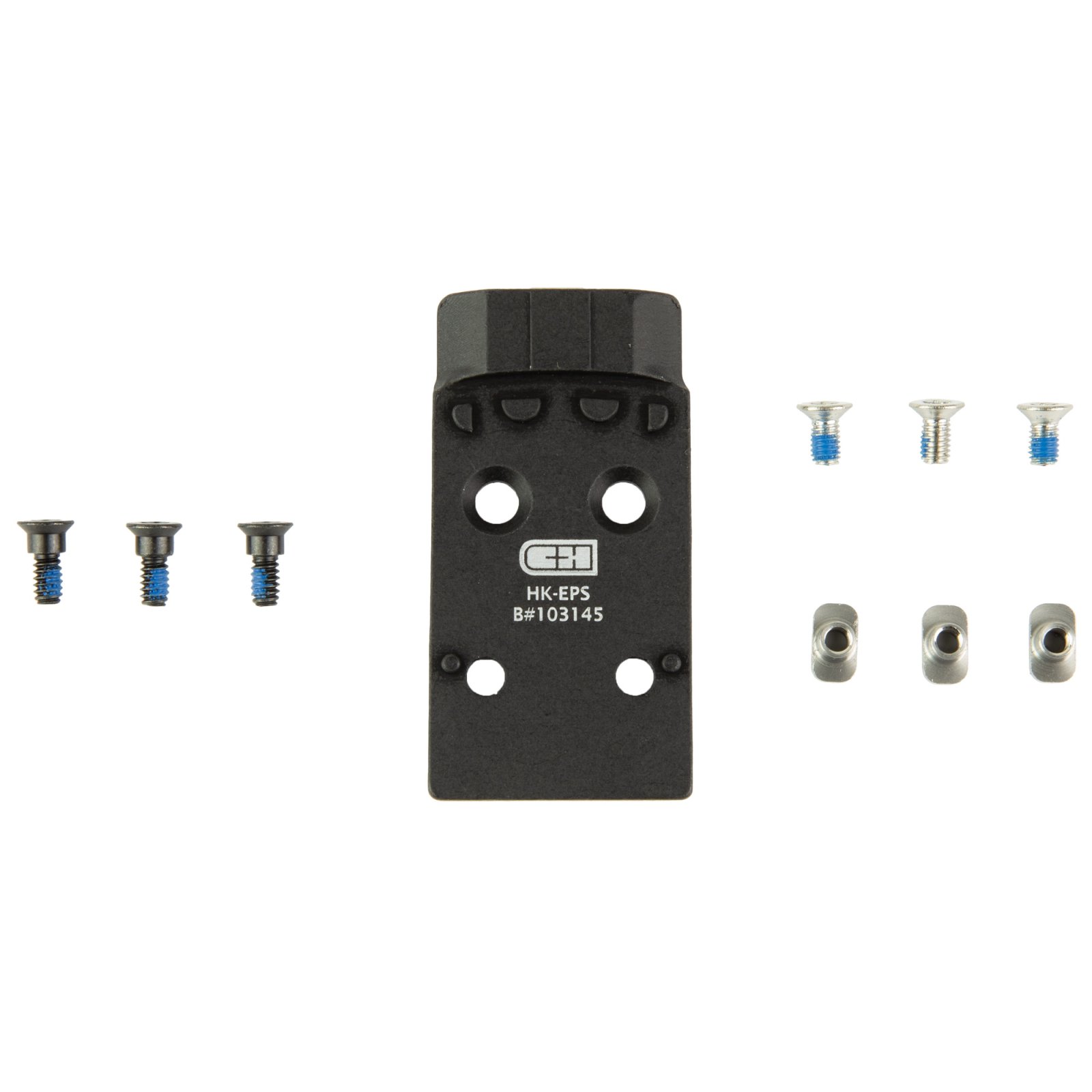 C&H Precision HK-EPS Optic Mounting Plate, HK VP9, Holosun EPS, Black - C&H Precision