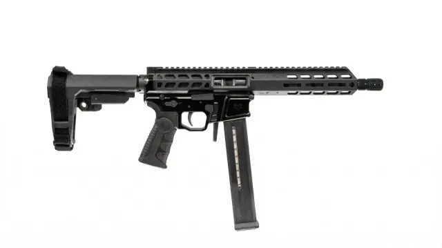 "Wraithworks WARMP45 Radial Delay Side-charging AR Pistol - Black .45ACP 8"" Barrel 7"" M-LOK Rail SBA3 Brace Accepts UMP-45 Mags" WARMP45-BLK