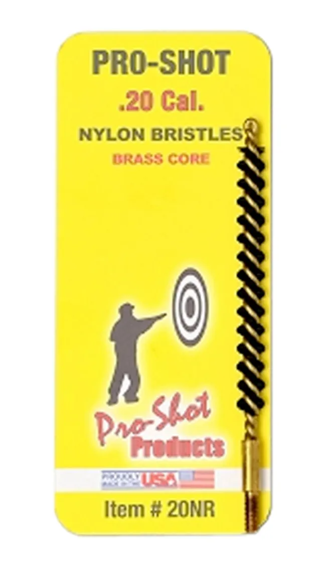 Buy Pro-Shot 20NR Bore Brush .20 Cal Rifle #5-40" Thread Nylon Bristles Bra... online