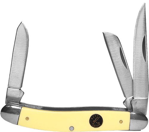 American Buffalo RP0001CYD Liner Lock Cream Handles Knife - American Buffalo Knife & Tool