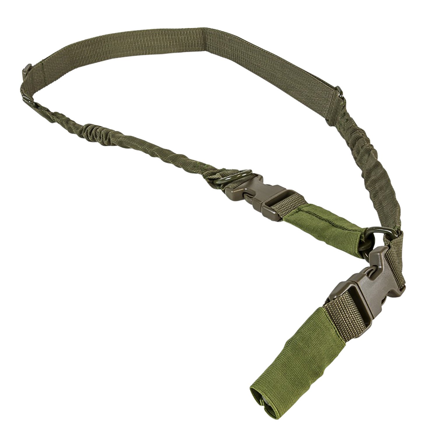 NcSTAR VISM AARS21PG 1.25In Adj Bungee Sling Green 55-72In - NcSTAR