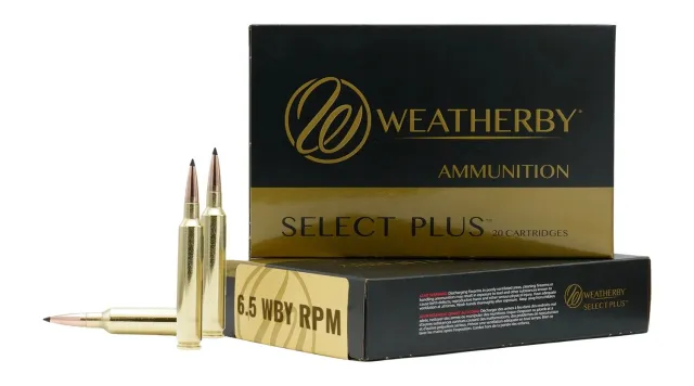 Weatherby M65RPM124HCB Weatherby Select Plus Ammo 6.5 WBY RPM Hammer Custom SELECT PLUS 20RD BOX - Weatherby - 6.5 WBY RPM