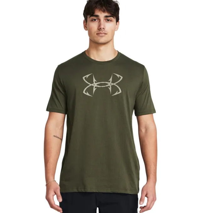 Under Armour Fish Hook Logo T-Shirt Short Sleeve Heather