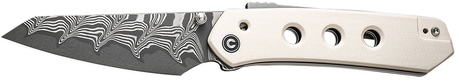 CIVIVI C22036DS1 Vision FG 3.54" Ivory G-10 Damascus Blade Knife - CIVIVI