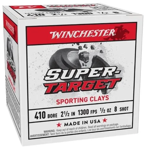 Winchester Target .410 Bore 2-1/2 In 1/2 oz #8 250 Rounds - Winchester