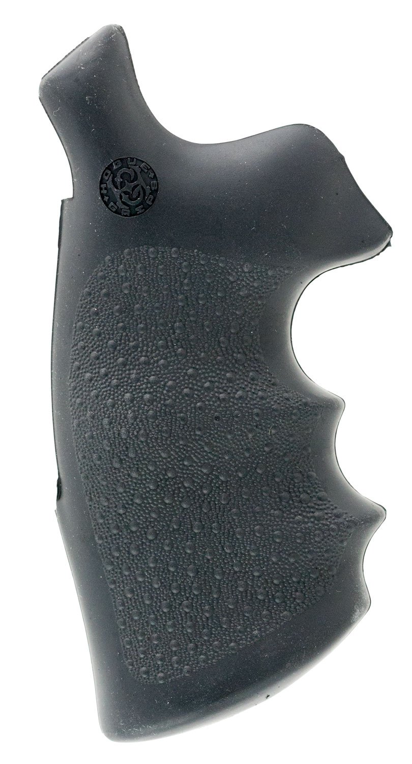 Hogue 25002 Black Rubber Monogrip with Finger Grooves for S&W N Frame - Hogue