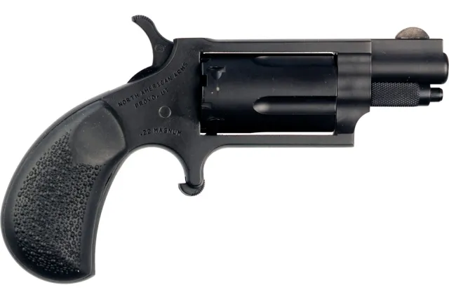 NAA NAA-22MS-CRK Mini-Revolver 22M 5-Shot Black Rubber Grip 1.125" Barrel - NAA - 22M