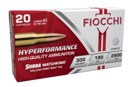 Fiocchi 300WMMKE Hyperformance Compete 300Win Mag 190gr Sierra MatchKing... - Fiocchi - 300 Win Mag