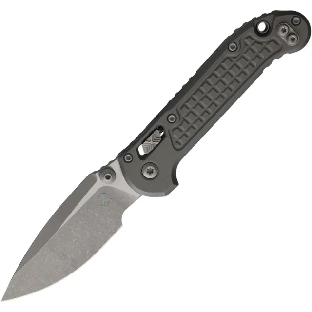 Microtech LUDT G3 3.5 In S/E Apocalyptic Frag Aluminum Nat Clear - MICROTECH for sale at Iron and Lace