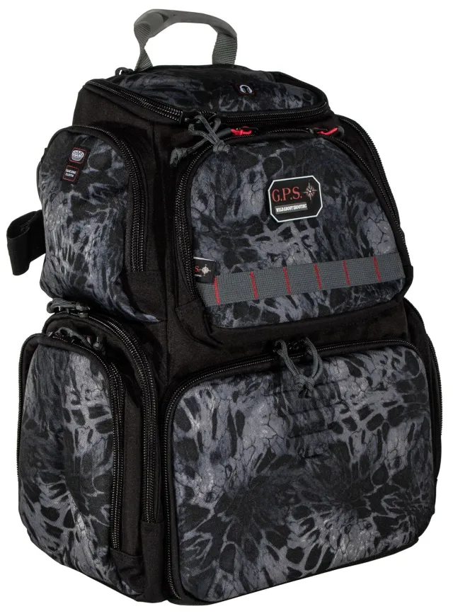 G Outdoors 1711BPPMB Handgunner Backpack Blackout 1000D Nylon Holds 4 Guns